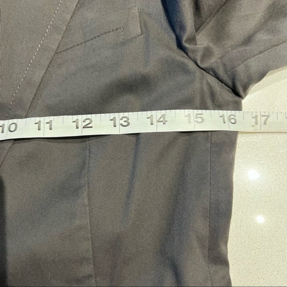 Theory Brown Single Button Blazer Jacket Cotton B - Picture 8 of 12